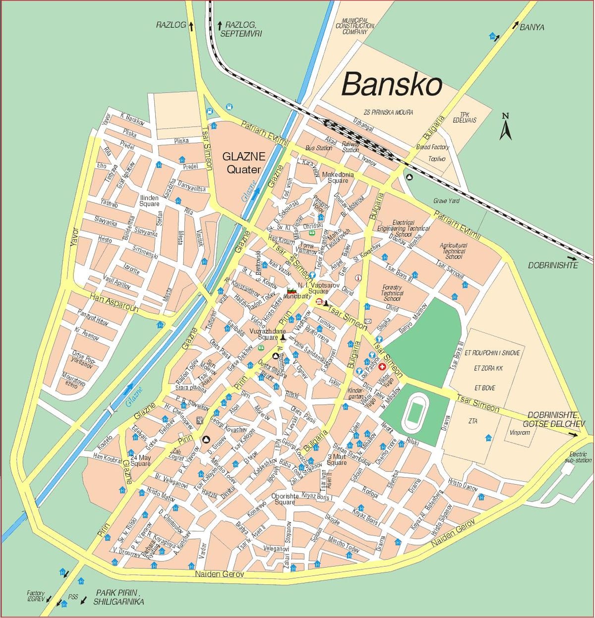 বুলগেরিয়া bansko মানচিত্র