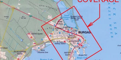 মানচিত্র burgas বুলগেরিয়া